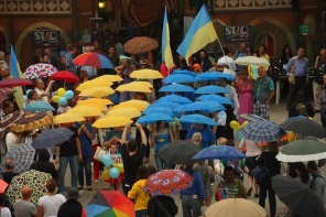 Flash mob Comunità Ucraina per la pace